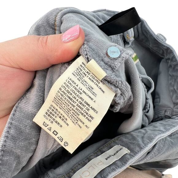 Anthropologie Pilcro High-Rise Skinny Corduroy Pants Button Front Gray‎ Size 28 - Picture 11 of 13